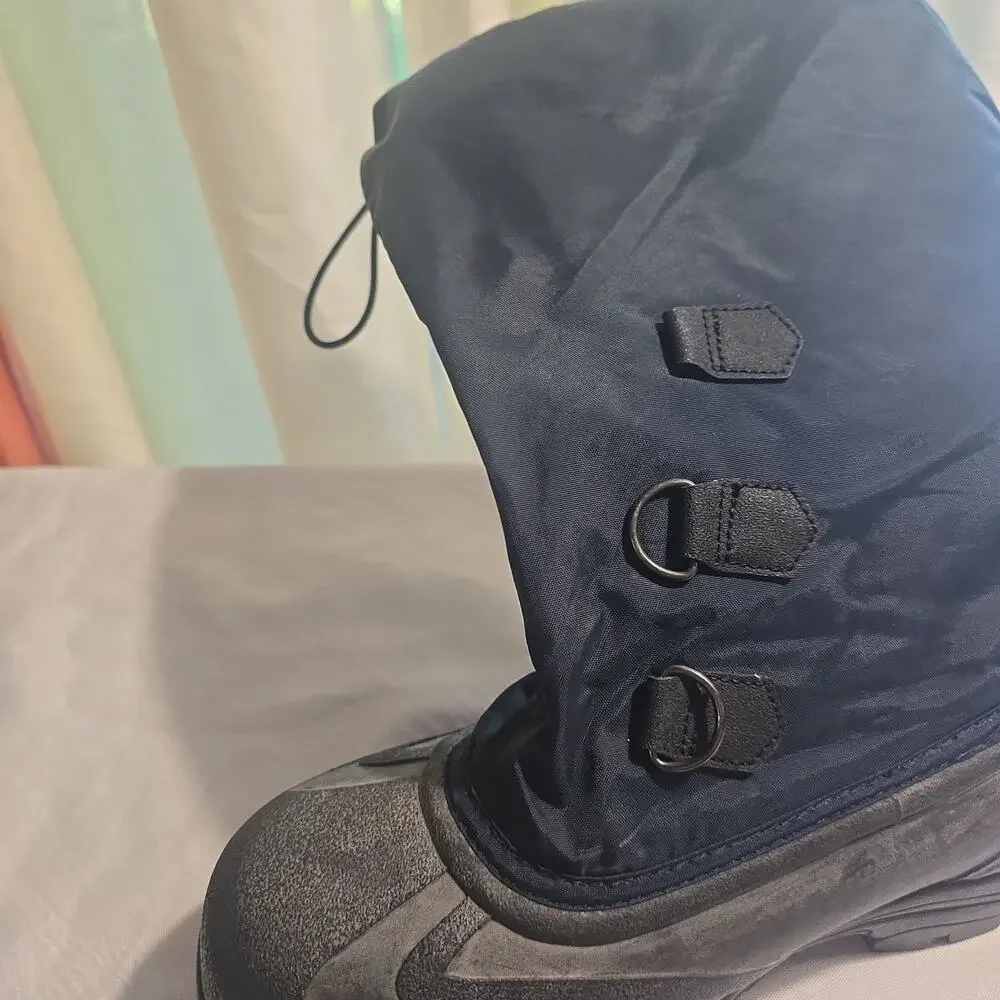 Sorel Women's Snowlion 2 Blue Nylon Removable Liner Winter Snow Boots Size 7